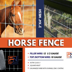 HORSE FENCE 12.5GA 60" 100' 2x4
