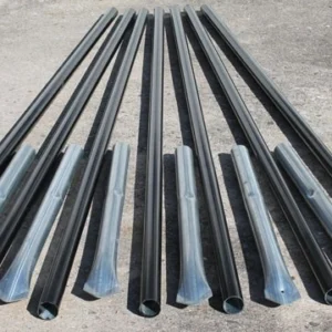 Tenax 1-5/8" Post Vinyl Coated w/ Sleeve and Cap 7pk