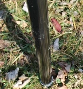 1-5/8" Post Vinyl Coated w/ Sleeve and Cap